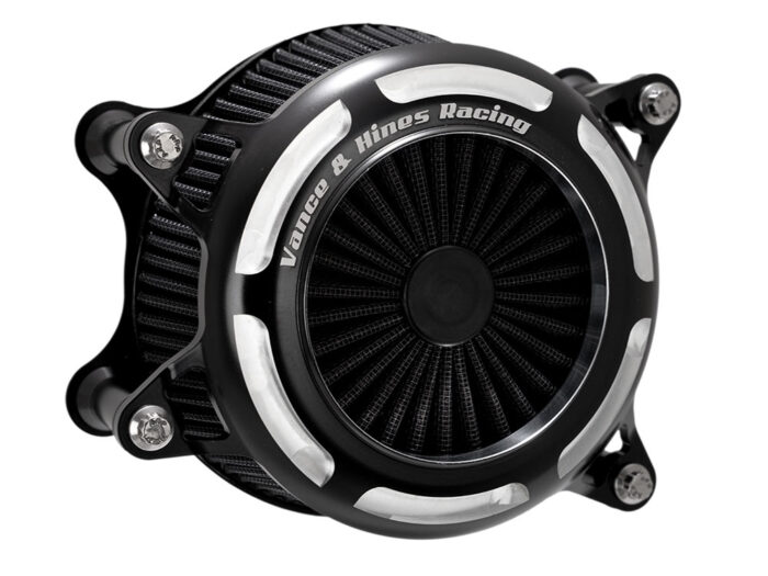 VO2 Onyx Air Cleaner Kit - Black Contrast Cut. Fits CVO Touring 2023up, Street Glide & Road Glide 2024up, Touring 2025up & Softail 2025up