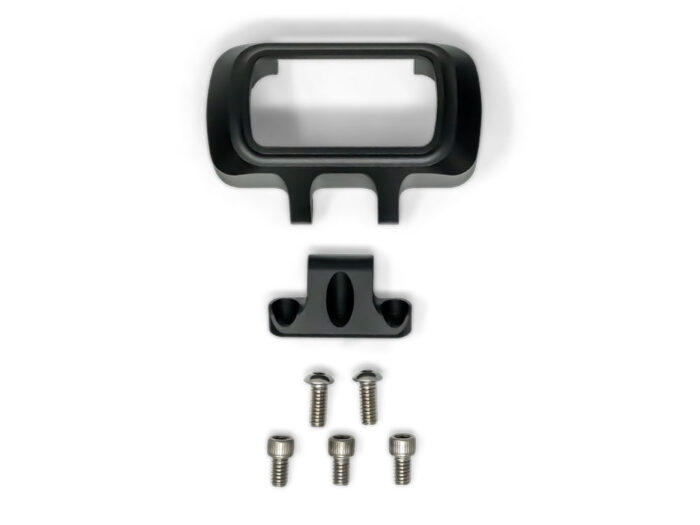 Accent Pro Riser Gauge Housing - Black. Fits Street Bob 2018-24, Lowrider ST 2022-24, 2018-24 Breakout and Softail Standard 2020-2022.