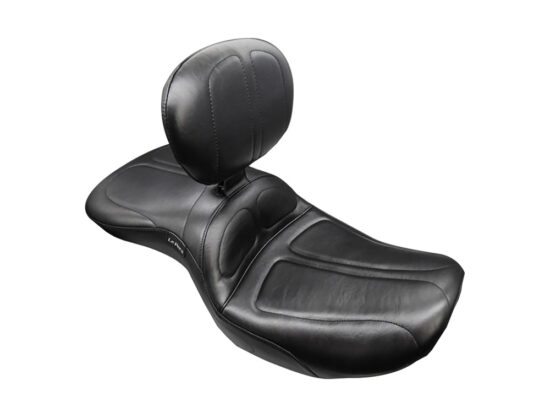 Maverick Dual Seat with Backrest. Fits CVO Touring 2023up & Street Glide & Road Glide 2024up
