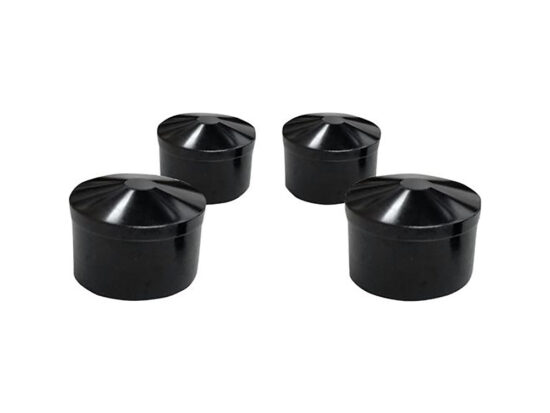 Smooth Head Bolt Covers - Black. Fits Big Twin 1985-2017 & Sportster 1986-2021