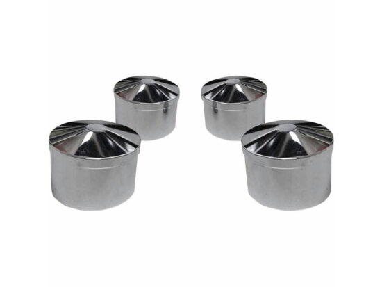 Smooth Head Bolt Covers - Chrome. Fits Big Twin 1985-2017 & Sportster 1986-2021