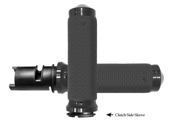 Small Memory Foam Handgrips - Black. Fits CVO Touring 2023up, Street Glide & Road Glide 2024up, Touring 2025up & Softail 2025up