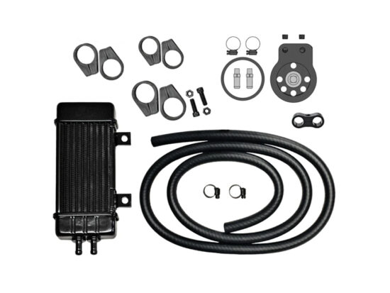 10-Row Vertical Wideline Oil Cooler Kit. Fits Softail 2018up