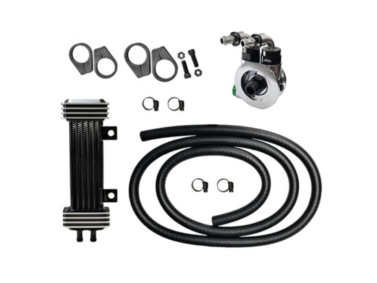 6-Row Vertical Deluxe Oil Cooler Kit. Fits Sportster 1986-2021