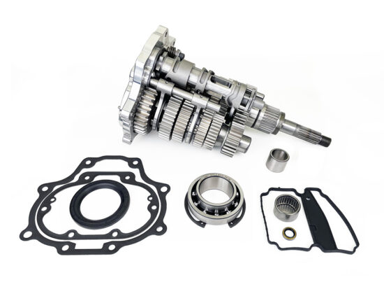Fat 6Spd Super Gear Transmission Cassette - Polished Trapdoor. Fits Softail 2018-2024 & Touring 2017-2023