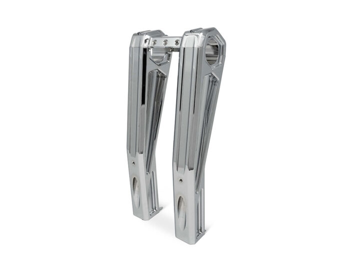 Accent Riser 10in. Pullback Accent Pro Riser Kit - Chrome. Fits 1.25in. Handlebar ...
