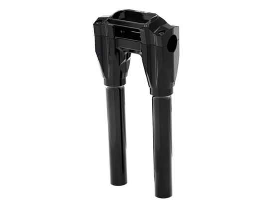 10in. Straight x 1-1/8in. Clamp Core Isolated Riser Kit - Black. Fits Softail Street Bob, Low Rider ST, Standard & Breakout 2018-2024