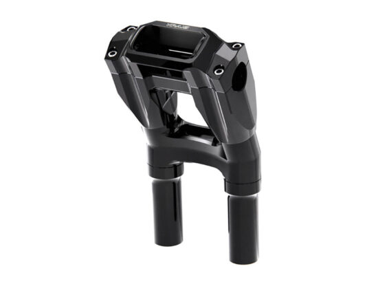 8in. Kickback x 1-1/8in. Clamp Core Isolated Riser Kit - Black. Fits Softail Street Bob, Low Rider ST, Standard & Breakout 2018-2024