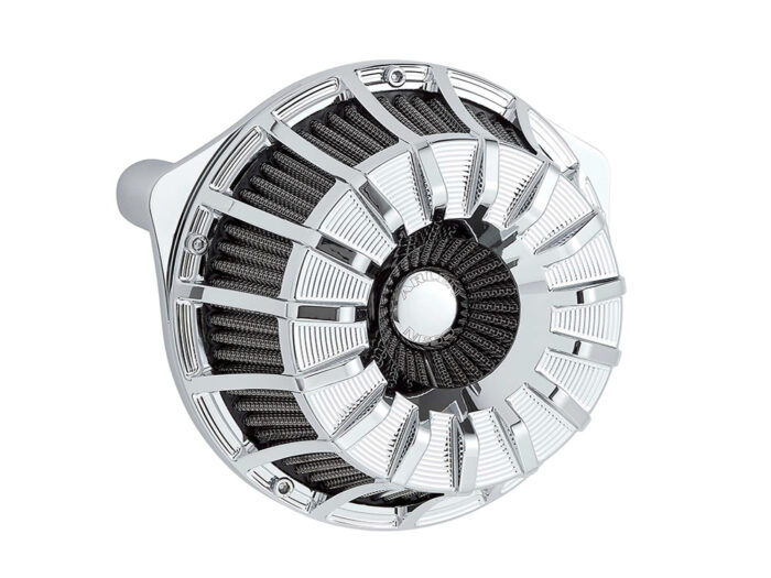 15-Spoke Air Cleaner Kit - Chrome. Fits CVO Touring 2023up, Street Glide & Road Glide 2024up, Touring 2025up & Softail 2025up