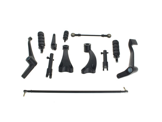 Forward Controls - Black. Fits Sportster 2004-2013