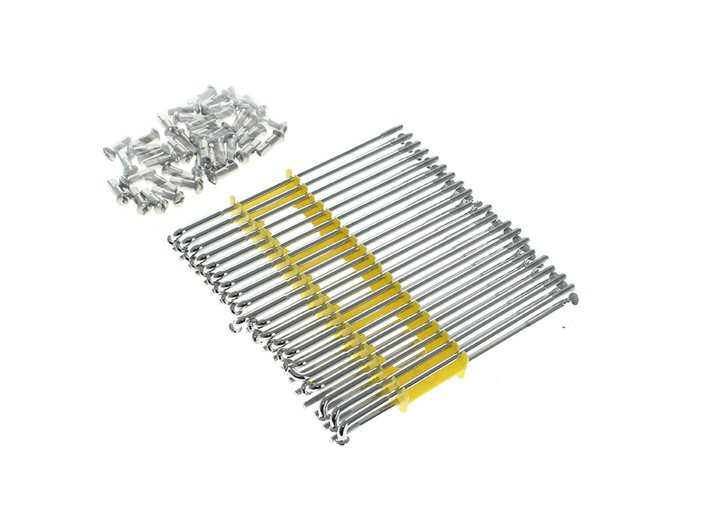 16in. Spokes - Chrome. Fits Original Style H-D Deep Drop Center Rim when used in conjunction with 1936-1996 H-D style Rear Hub or H-D Style Wide Glide Front Hub.