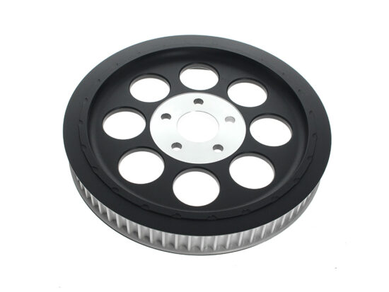 70 Tooth x 1.5in. Rear Pulley - Black. Fits Big Twin 1980-1999 with 1-1/2in. Wide Belt