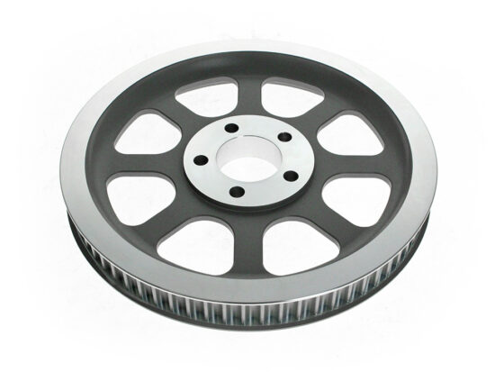 70 Tooth x 1-1/8in. Rear Pulley - Silver. Fits Softail 2000-2006