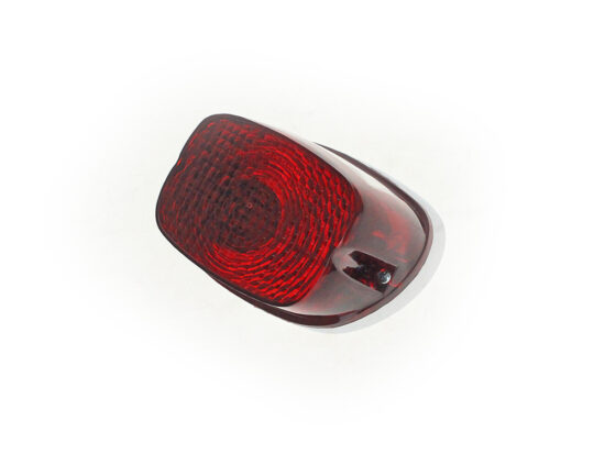 LED Taillight with Red Lens. Fits most Big Twin & Sportster 1973-1998