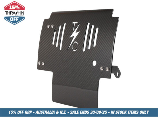 Skid Plate - Carbon Fibre Gloss Weave. Fits CVO Touring 2023up & Street Glide & Road Glide 2024up
