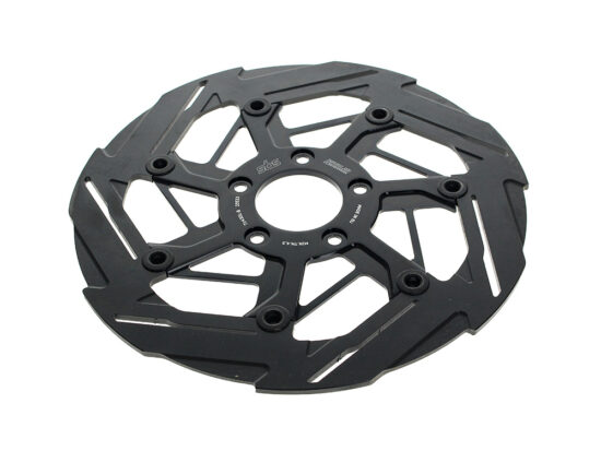 11.8in. Front 7-Spoke Disc Rotor - Black Band & Black Carrier. Fits Dyna 2006-2017, Softail 2015up, Sportster 2014-2021 & Some Touring 2008up.