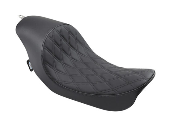 3/4 Low Solo Seat with Black Diamond Lattice Stitch. Fits Dyna 2006-2017