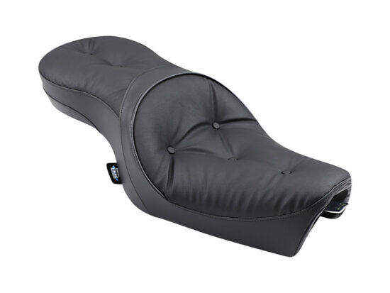 Low Profile Dual Touring Seat with Pillow Stitch. Fits Sportster 2004-2021