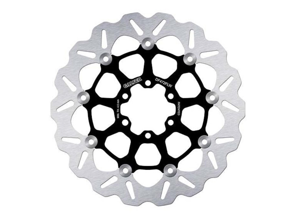 11.8in. Front or Rear Wave Floating Disc Rotor with Black Carrier. Fits Victory & Indian 2014up