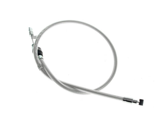 36in. Quick Connect Upper Clutch Cable - Sterling Chromite. Fits Softail 2025up