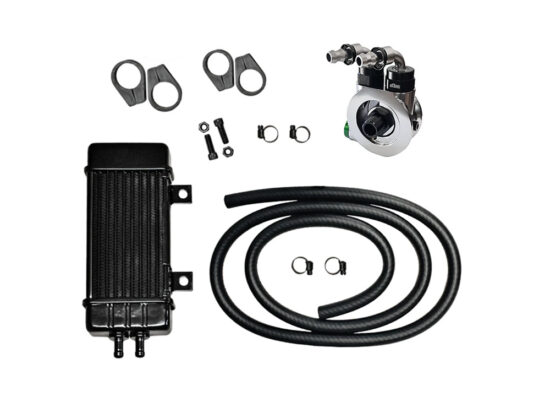 10-Row Vertical Wideline Oil Cooler Kit. Fits Sportster 1986-2021