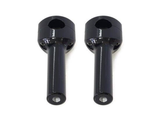 6in. Straight Two Piece Riser Kit - Gloss Black. Fits 1-1/4in. Handlebar