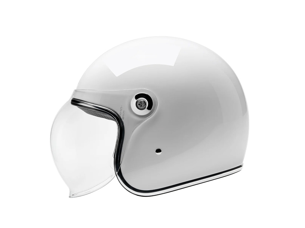 Tahoe Open Face Helmet - Gloss White. Size Medium with ECE R22.06 Compliance - Biltwell Helmets