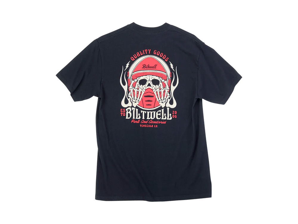 Biltwell Lane Splitter Black T-Shirt - Large - Biltwell Helmets